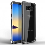 Galaxy Note 8 Case, Comsoon [Crystal Clear] [Shock Absorption] Soft TPU Bumper Slim Protective Case Cover with Raised Bezels & Camera Drop Protection for Samsung Galaxy Note 8 (2017) (Clear)