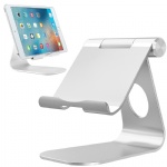 Tablet Stand, iPad Stand, Cell Phone Stand, Comsoon Adjustable Holder, Charging Dock for Smartphones, iPad Pro 9.7 10.5 12.9, iPad Air, iPad Mini, Samsung Tabs, E-reader (4-13”) (Silver)