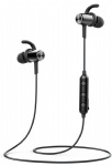 Bluetooth Kopfhörer, Comsoon Bluetooth 4.1 in Ear Kopfhörer für Workout Magnetische Kabellose Ohrhörer mit Mikrofon, 8 Stunden Spielzeit, IPX5 Schweißfest Steoro Wireless Headset für iPhone,Samsung usw (Schwarz)