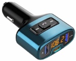 Bluetooth FM Transmitter for Car, COMSOON Wireless Radio Receiver Music Player Car Kit with PD 18W Type-C Charger Ports, Dual USB Ports, Hands Free Calling, Support USB Flash Drive (Black)